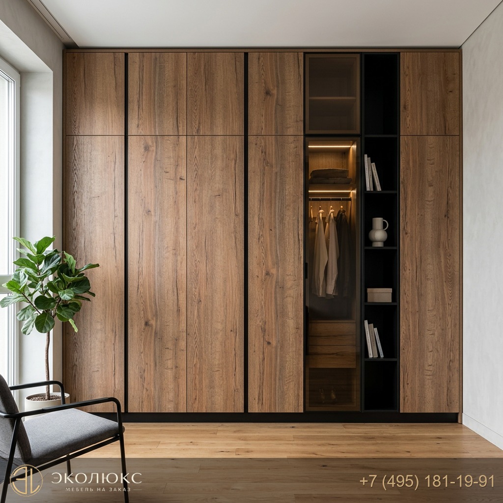 Шкаф-купе до потолка Дуб Галифакс олово (арт. H3176 ST37), Egger